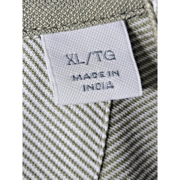 Cutter & Buck CB DryTec Men’s XL Snap Polo Gray Brown Stripe UV Quick-Dry - Picture 5 of 16